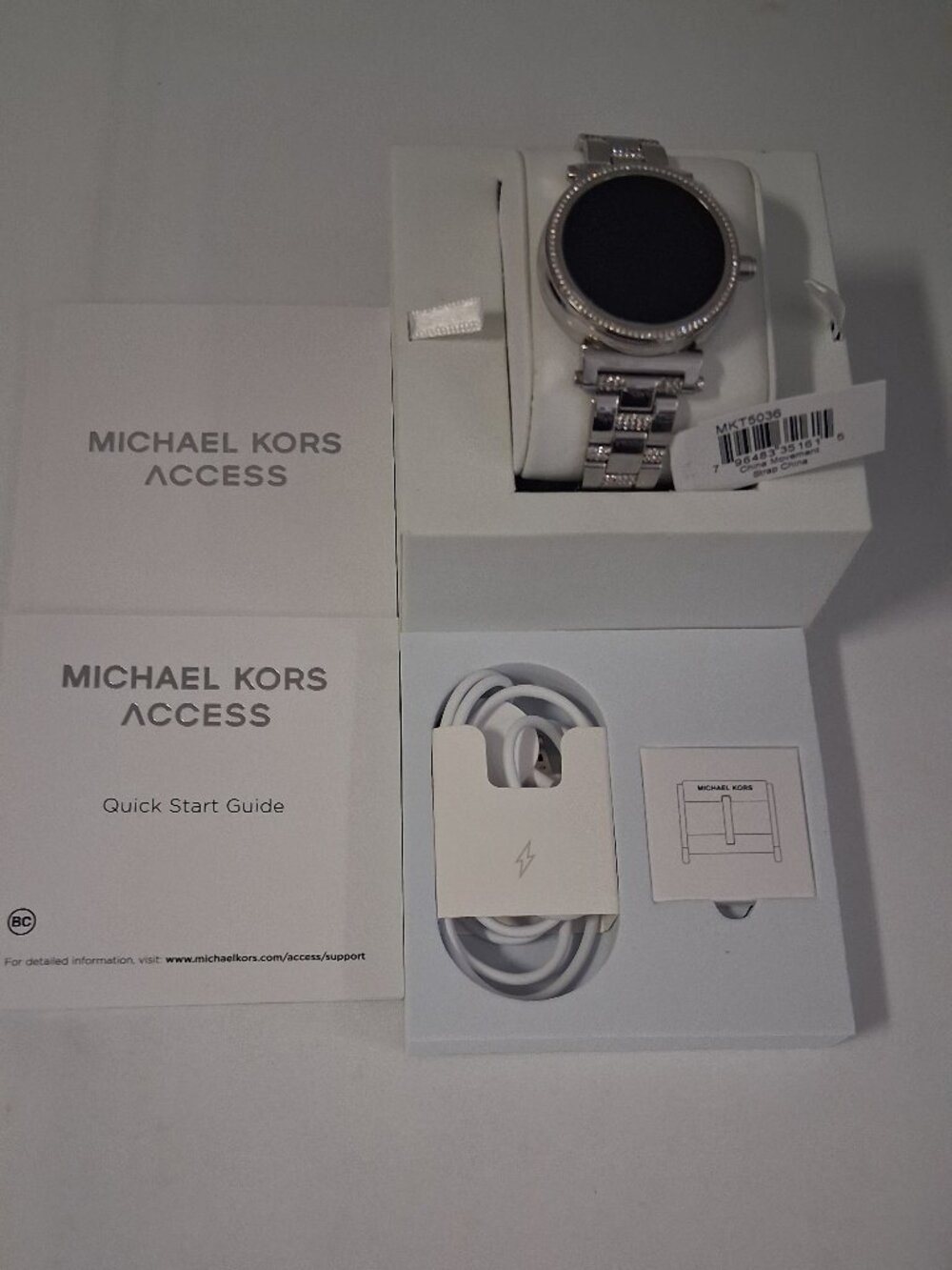 Michael Kors Access Sofie Touchscreen Smartwatch, Silver/glitz Bracelet Style:
